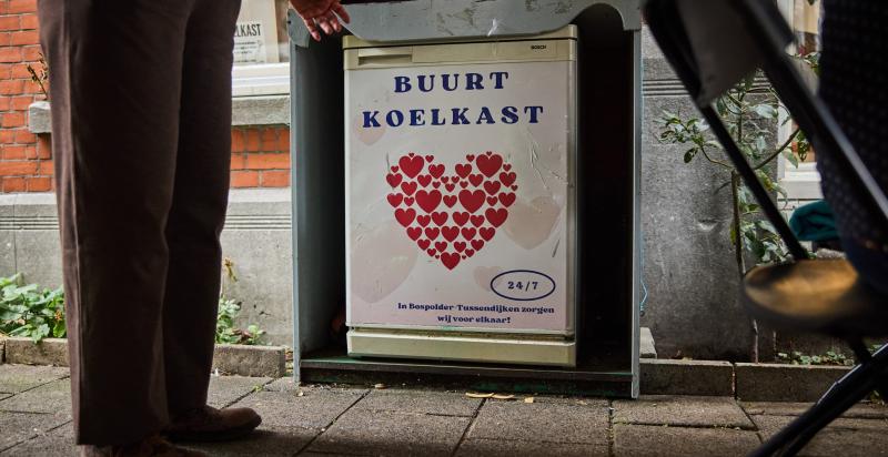 Buurtkoelkast in de wijk Delfshaven