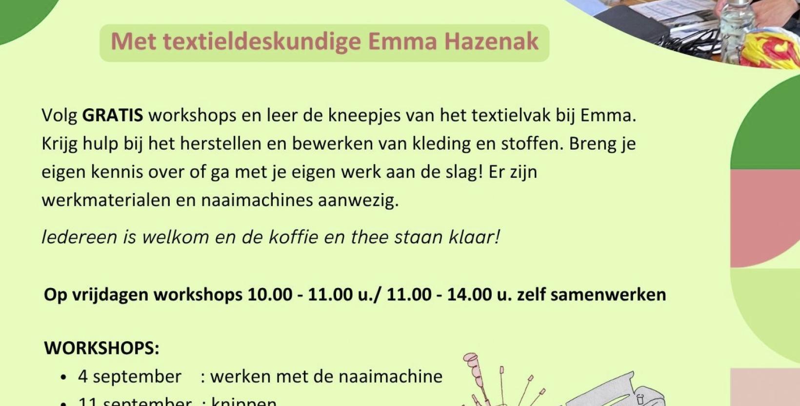 flyer textiel workshop